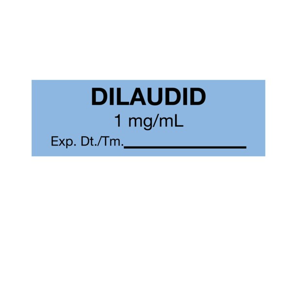 Tape, Dilaudid 1/2" x 500" Blue w/Black